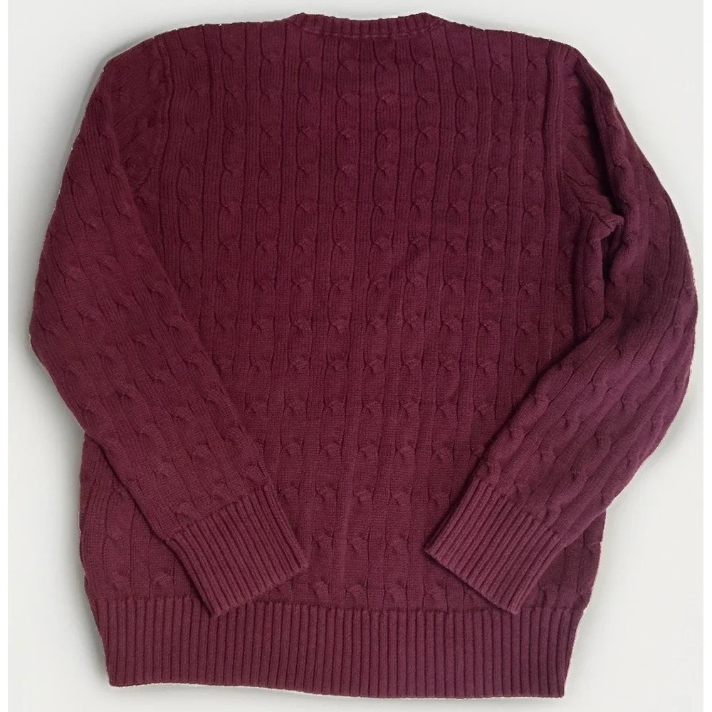 Boys Polo Ralph Lauren Cable Knit Sweater Large 14-16